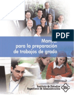 Manual para la preparación de trabajos de grado