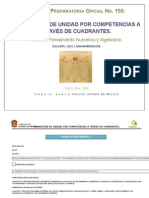 Planeación Didáctica Unidad Pensamiento Numérico y Algebraico Cilco 2014 - 2015