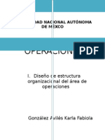 Diseño de Estructura Organizacional Del Área de Operaciones