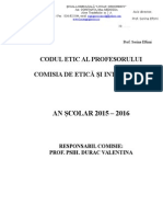 Codul Etic Al Profesorului Schita 1