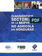 Diagnostico Sectorial de La MIPYME No Agricola en Honduras
