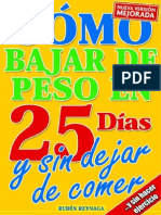 Como Bajar Peso en 25 Dias y Sin Dejar de Comer