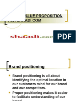 Brand Value Proposition For Shaadi