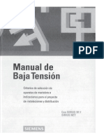 Manual de Baja Tension Siemens para Contactores