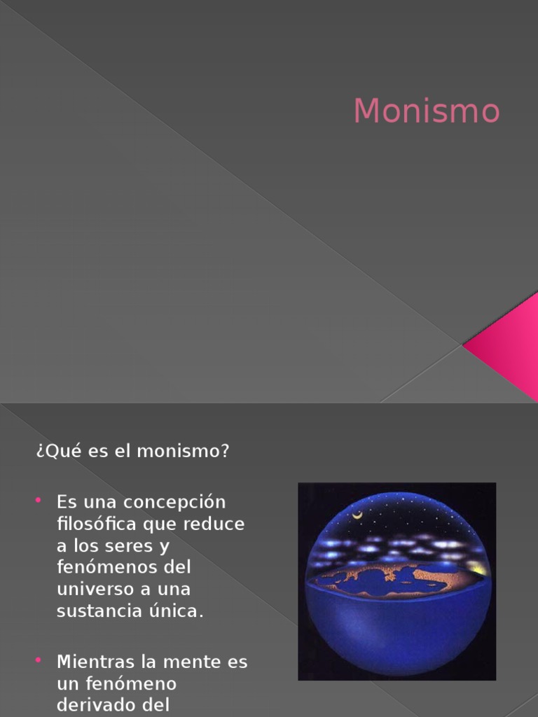 Introducción al Monismo Filosófico | PDF | Monismo | Conocimiento