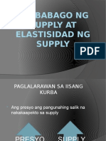 Grapikong Representasyon NG Pagbabago NG Supply