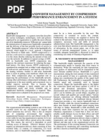 An Effective Bandwidth Management by Compression Technique For Performance Enhancement in A System