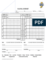 Volleyball Scoresheet PDF
