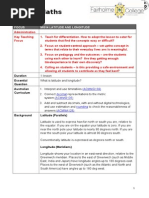 Maths Lesson Plan 3 Longitude