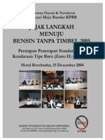 Jejak Langkah Menuju Bensin Tanpa Timbel 2005