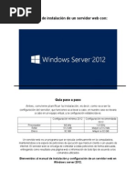 Guia de Instalación de Servidor Web en Windows Server 2012