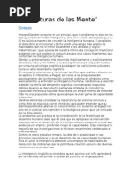 Síntesis Del Libro "Estructuras de La Mente"