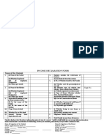 Income Declaration Form 2015 16