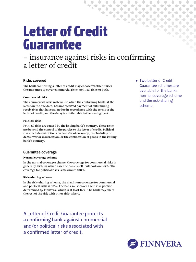 Letter of Credit Guarantee 1214 PDF Letter Of Credit Credit (Finance)
