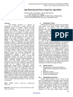 Clustering of High Dimensional Data Using Fast Algorithm