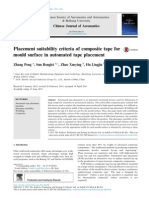 Placement Suitability Criteria of Composite Tape For Mould Surface in Automated Tape Placement