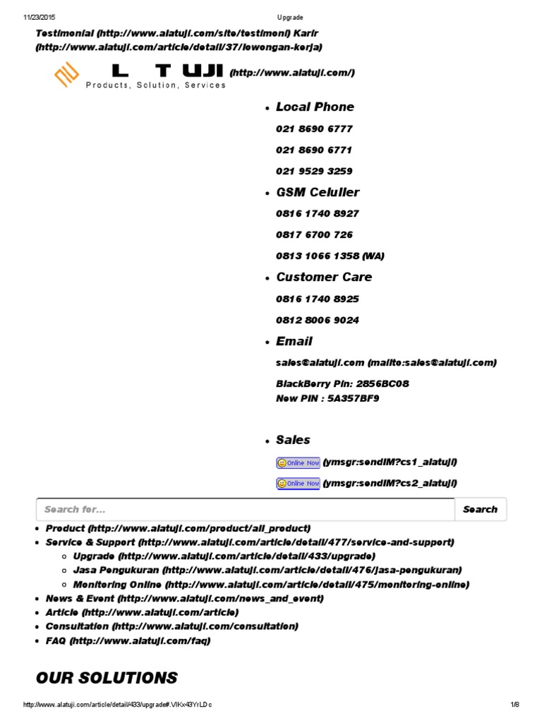 Our Solutions: Local Phone | PDF
