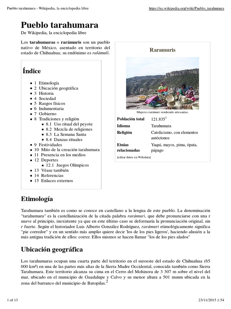 Pueblo Tarahumara