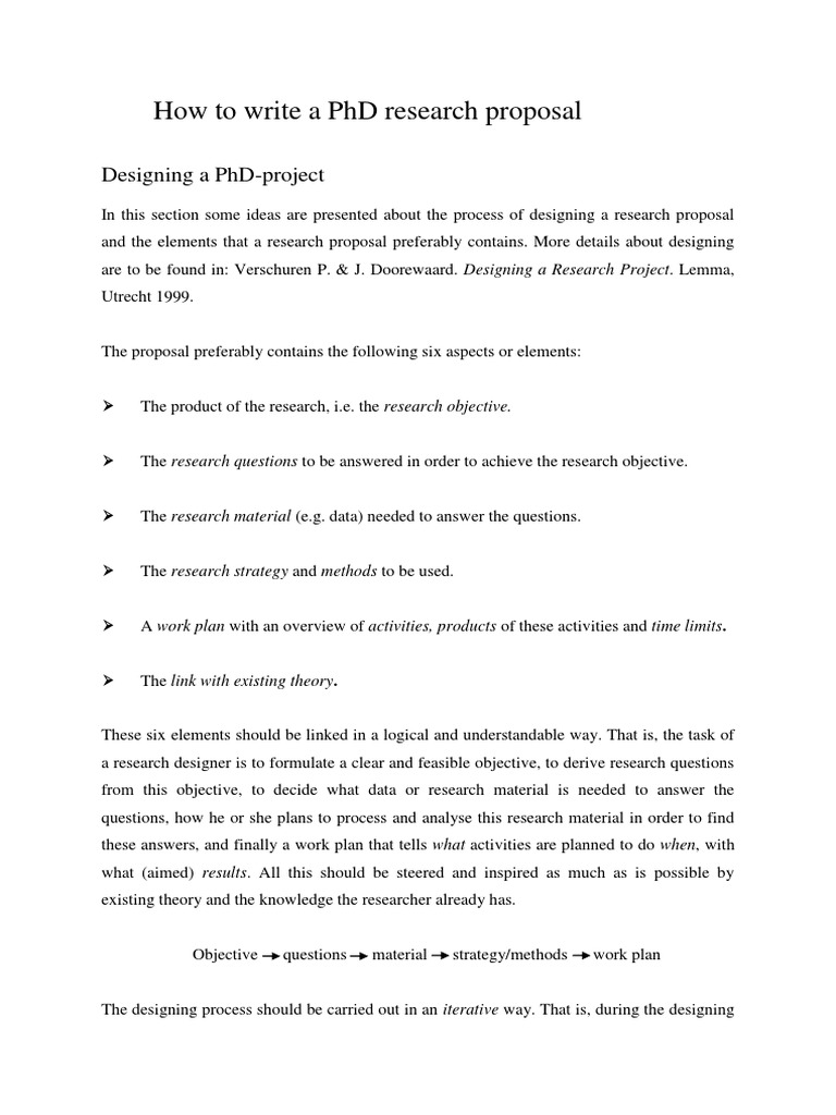 How To Write A PHD Research Proposal  PDF  Quantitative Research