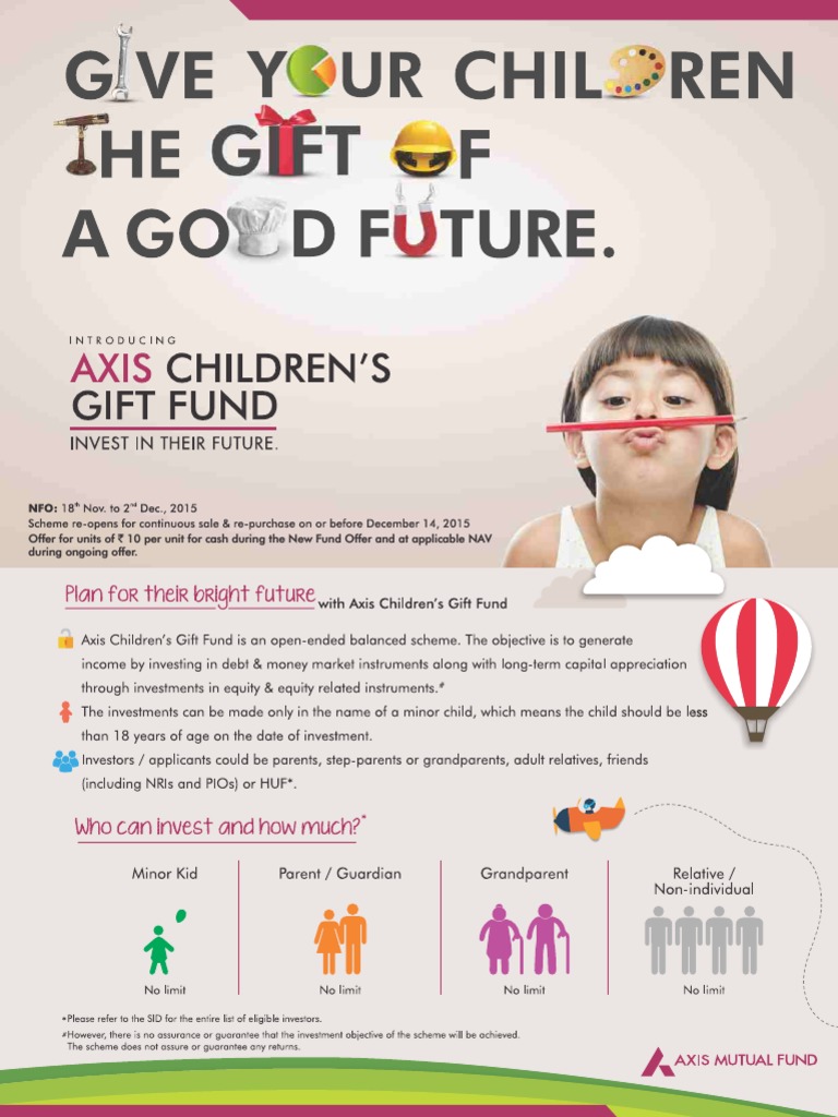 Axis Childrens Gift Fund Leaflet Pdf Mutual Funds Private Law