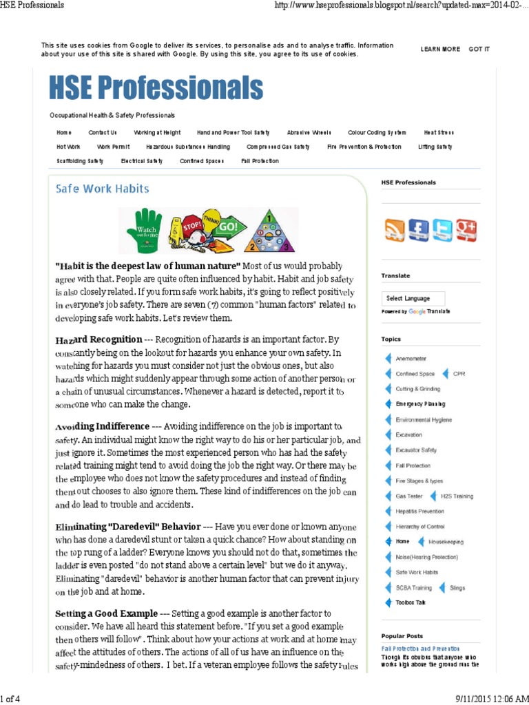 HSE Professionals 1 | PDF | Traffic Collision | Excavation (Archaeology)
