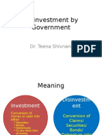 Disinvestment by Government