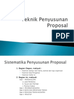 Teknik Penyusunan Proposal