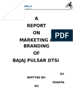 Report on marketing and branding Bajaj Pulsar