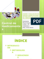 Diseño y Evaluación de Nuevas Formulaciones de Tabletas