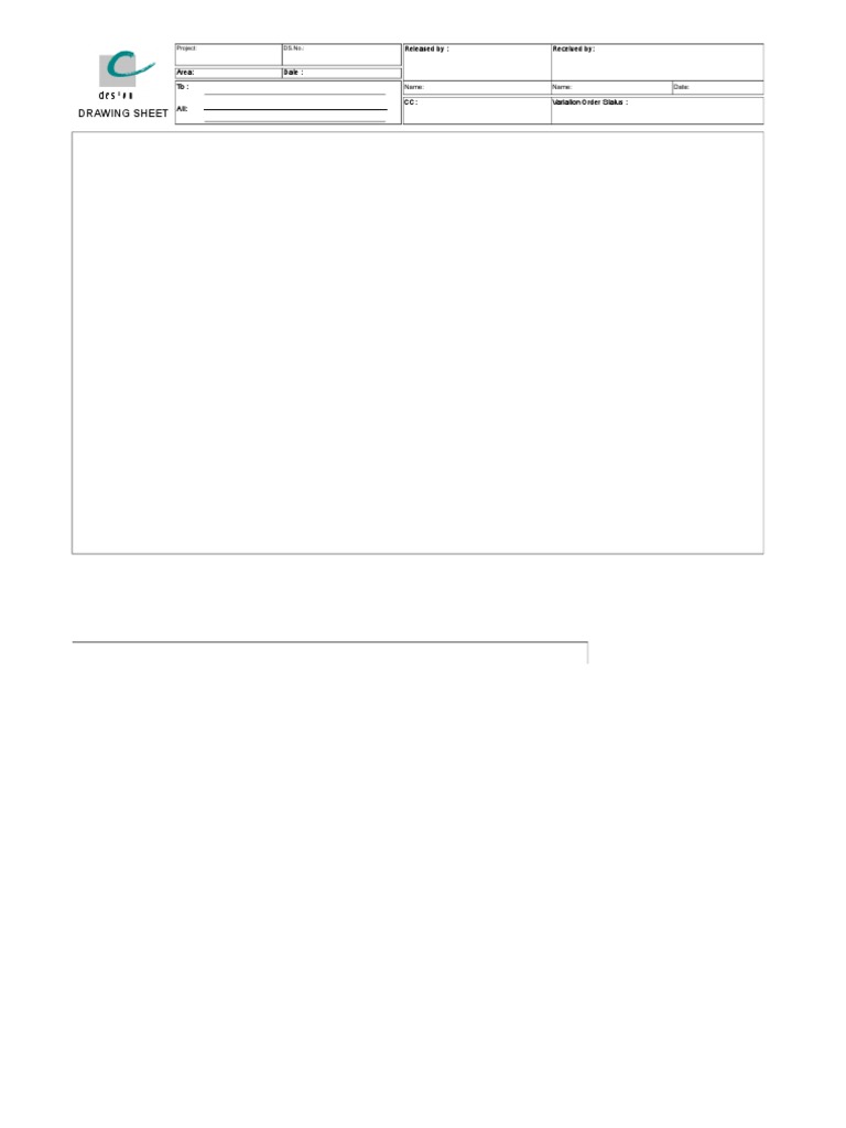 Design Drawing Sheet Template | PDF