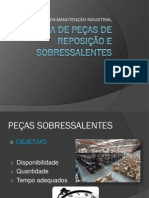 Política de Peças de Reposição e Sobressalentes 2015