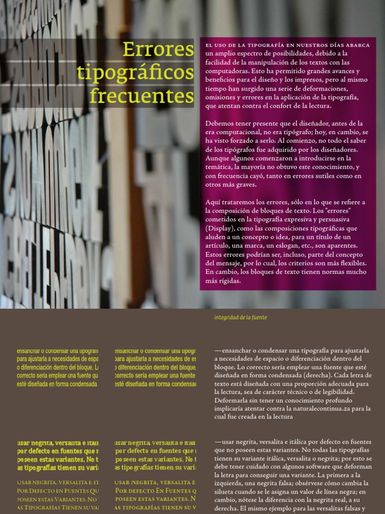 errores tipográficos frecuentes | Tipografía | Comillas