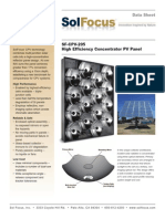 Datasheet: SF-CPV-205 High Efficiency Concentrator PV Panel