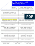 2015-2016 High Semester 1 and 2 Progress Monitoring Schedule