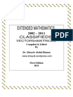 IGCSE Maths 0580 Classified Vectors ann Matrices 