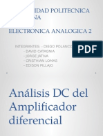 Análisis Dc amplificador diferencial 