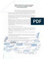 Acta de Reunión Sostenida Entre El Gobierno Autónomo Departamental de Potosí y El Gobierno Autónomo Departamental de Oruro