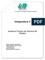 Auditria de Proceso de Solped