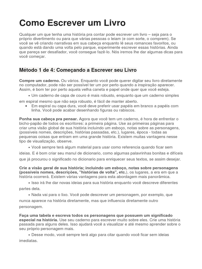 Como Escrever Um Livro | Tempo | Livros