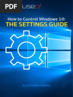 Download How to Control Windows 10 - the Settings Guide by Aris Paparidis SN290856360 doc pdf