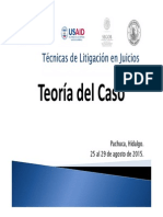 2 Teoría Del Caso. Curso en Técnicas Básicas Para El Litigio Oral Penal Agosto 2015 Pachuca 2