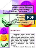 Presentasi Produksi Bioetanol Dari Bonggol Jagung Sebagai Bioenergi Alternatif Terbarukan