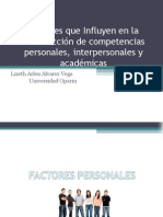 Factores Que Influyen en Costruccion de Competencias