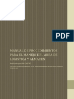 Manual de Procedimientos para El Manejo Del Area de Logistica y Almacen