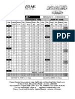 Taybah Timetable