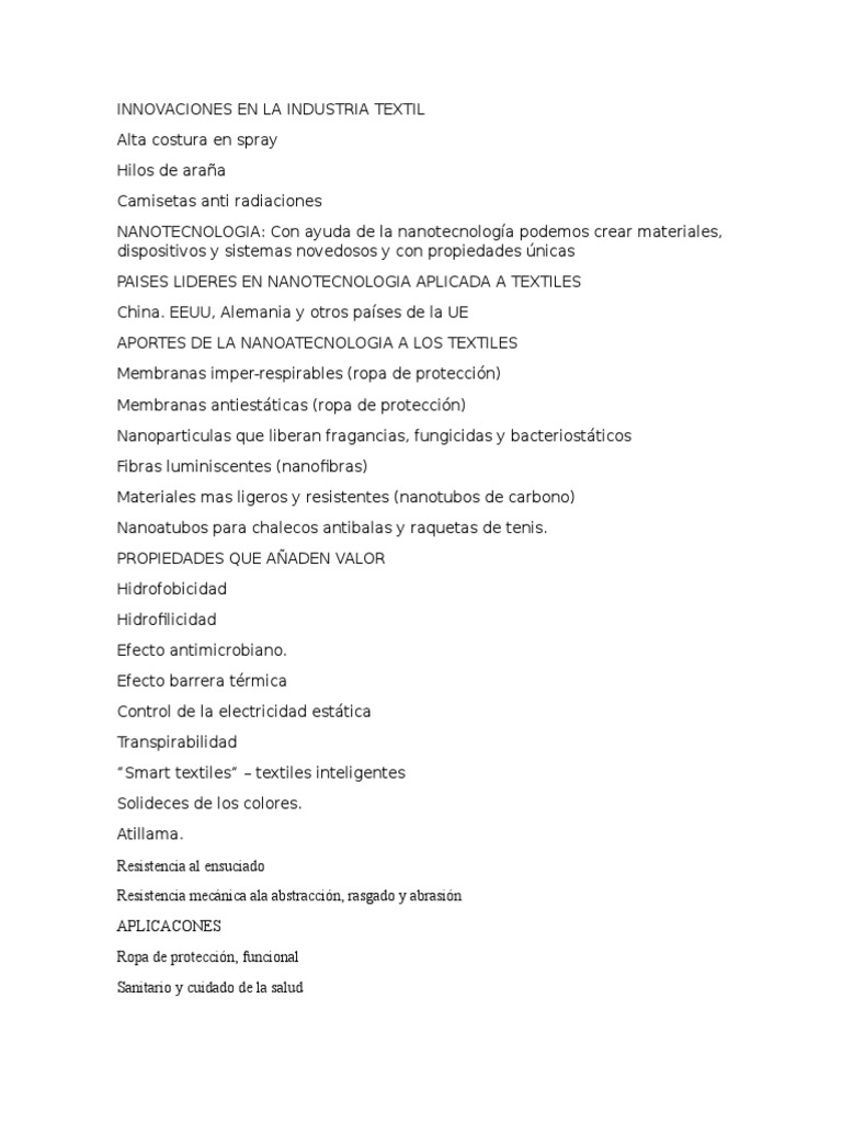 Innovaciones Nombre de Archivo: INNOVACIONES EN LA INDUSTRIA TEXTIL 2 ...