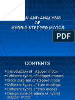 Design and Analysis of Hybrid Stepper Motor