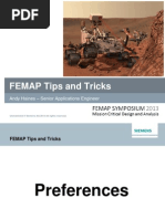 FEMAP Tips and Tricks