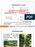 Dosificación de Coagulante y Floculante PDF