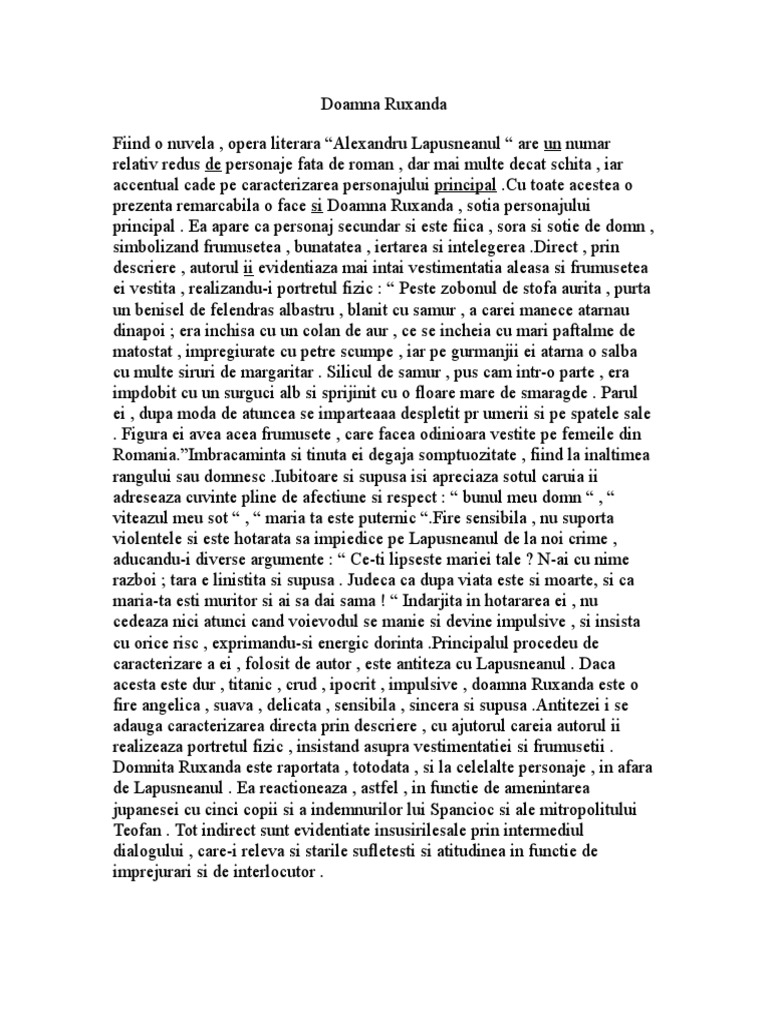 Doamna-Ruxanda, Motoc, Stroici Si Spancioc | PDF